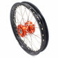 KKE 14 & 12 Spoked Kids Rims for KTM 50 SX 2014-2023 Gas Gas MC 50 2021-2023 Orange