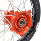 KKE 14 & 12 Spoked Kids Rims for KTM 50 SX 2014-2023 Gas Gas MC 50 2021-2023 Orange