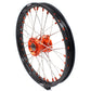 KKE 17"*1.4/14"*1.6 Small Kid's Wheels Rims Set For KTM SX 85 2021-2024 Orange Nipples