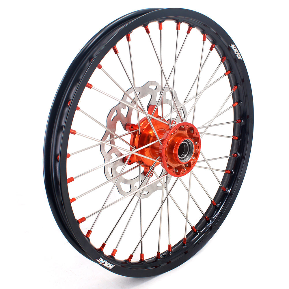 KKE 21 & 19 Cast Wheels for KTM SX SX-F XC XC-F 125-530 2003-2022 Orange Ship from HI