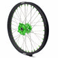 KKE 21 & 19 MX Wheels for Kawasaki KX250F 2019 and 2021 Green Nipple(2020 Excluded)