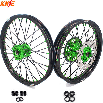 KKE 21" 19" Dirtbike Wheels Rims For KAWASAKI KX250F KX450F 2015 2016 2017 2018