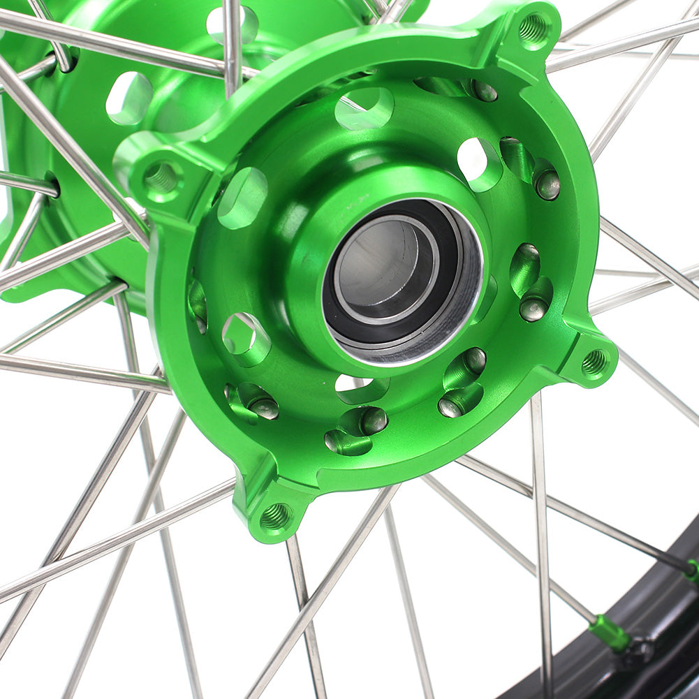 KKE 21" 19" Motorcycle Dirtbike Wheels Rims Fit KAWASAKI KX250F 450F 2015 2016 2017 2018