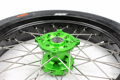 KKE 17inch KX450 KX450X KX250F 2020 KX450F 2019-2021 KX450 2019-2023 For KAWASAKI Supermoto Rims CST Tires Green