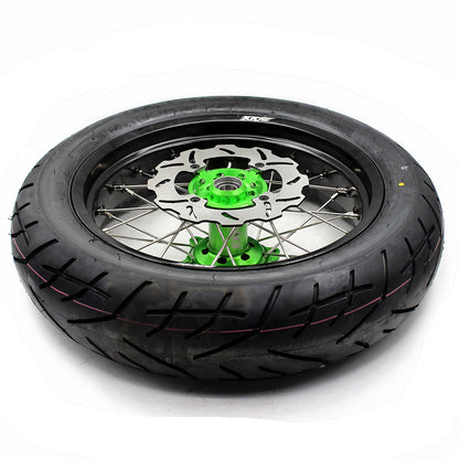KKE 17inch KX250F 2006-2019 KX450F 2006-2018 For KAWASAKI Supermoto Rims CST Tires