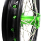 KKE 17/14 For KAWASAKI KX85 KX80  KX100 KLX140/L Big Kid's Wheels Rim Green Nipples