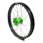 KKE 17/14 For KAWASAKI KX85 KX80  KX100 KLX140/L Big Kid's Wheels Rim Green Nipples