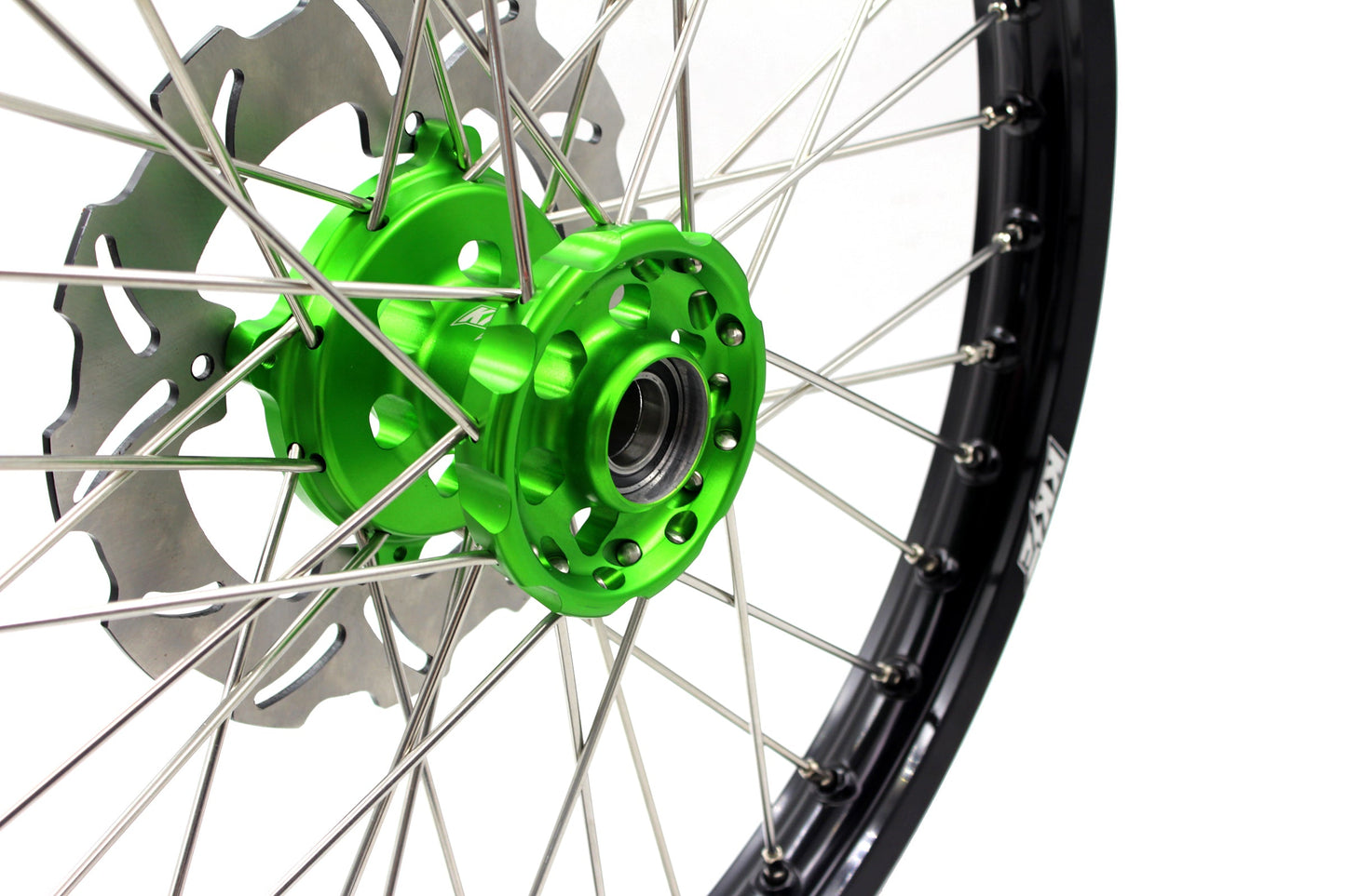 KKE 21 18 Enduro Dirtbike Wheels For KAWASAKI KX125 KX250 1993-2002 220mm Disc