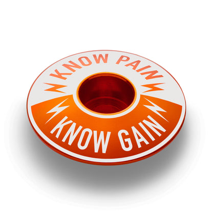 Know Pain Know Gain - Bicycle Headset Cap