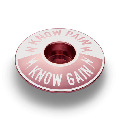 Know Pain Know Gain - Bicycle Headset Cap