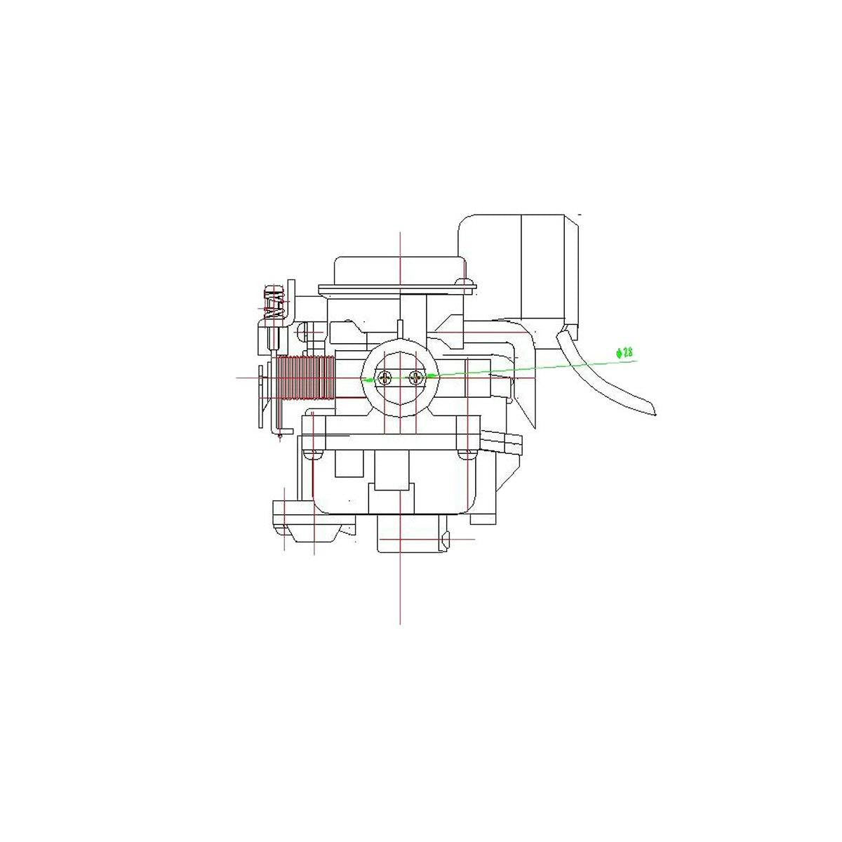 Naraku Carburetor - 18.5mm V.3 For QMB139 Engines