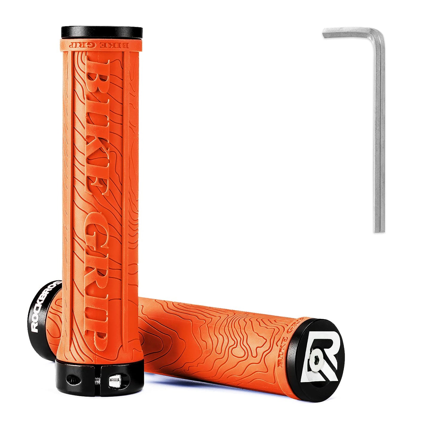 ROCKBROS Bike Handlebar Grips Double Lock-on MTB Bicycle Handle Bar Grips