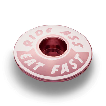 Ride Ass Eat Fast Bicycle Headset Cap