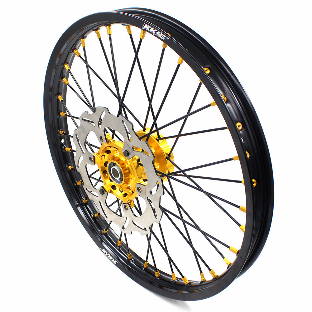 KKE 21 & 18 Enduro Wheels For SUZUKI RM125 RM250 1996-2000 Gold Black
