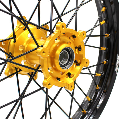 KKE 21 & 18 Off Road Rims For SUZUKI DRZ400 DRZ400E DRZ400S Gold