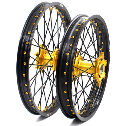 KKE 21 & 18 Off Road Rims For SUZUKI DRZ400 DRZ400E DRZ400S Gold