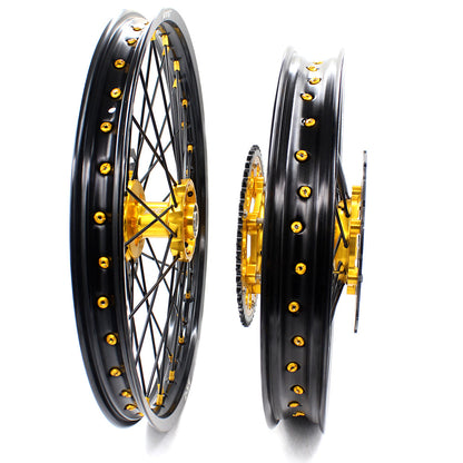 KKE 21 & 18 Off Road Rims For SUZUKI DRZ400 DRZ400E DRZ400S Gold