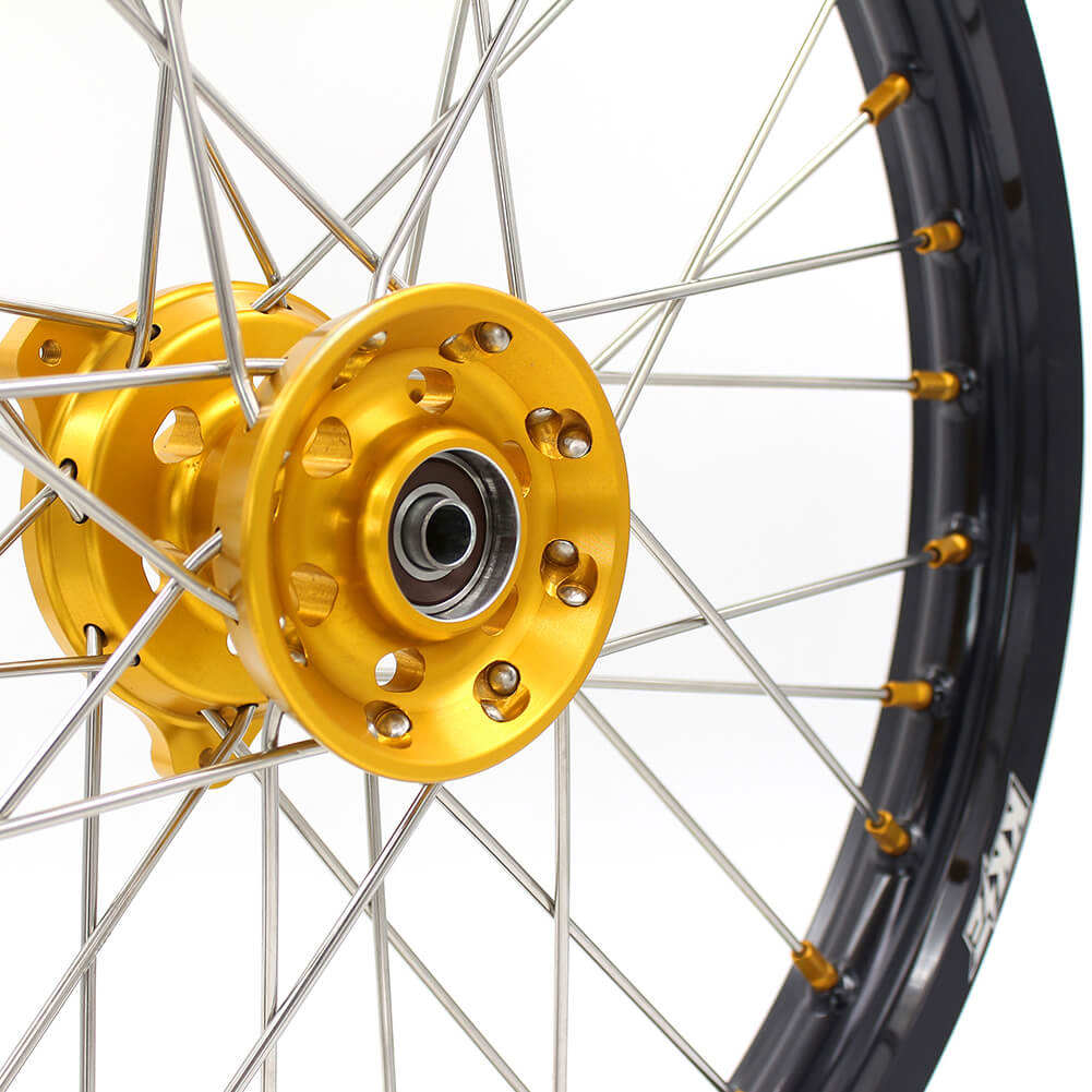KKE 17/14 RM80 1993-2001 RM85 2002-2026 For SUZUKI Kid's Small Wheels Rims Gold Nipples