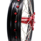 KKE 21 & 19 Wheels for Suzuki RMZ250 2007-2024 RMZ450 2005-2024 Red Nipples