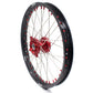 KKE 21 & 19 Wheels for Suzuki RMZ250 2007-2024 RMZ450 2005-2024 Red Nipples