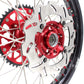 KKE 21 & 19 Wheels for Suzuki RMZ250 2007-2024 RMZ450 2005-2024 Red Nipples