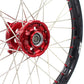 KKE 21 & 19 Wheels for Suzuki RMZ250 2007-2024 RMZ450 2005-2024 Red Nipples