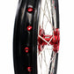 KKE 21 & 19 Wheels for Suzuki RMZ250 2007-2024 RMZ450 2005-2024 Red Nipples