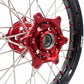 KKE 21 & 19 Wheels for Suzuki RMZ250 2007-2024 RMZ450 2005-2024 Red Nipples