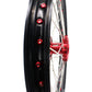 KKE 21 & 19 Wheels for Suzuki RMZ250 2007-2024 RMZ450 2005-2024 Red Nipples