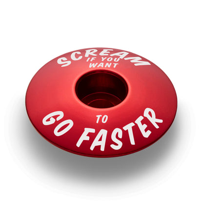 Scream If You Want to Go Faster - Bicycle Headset Cap