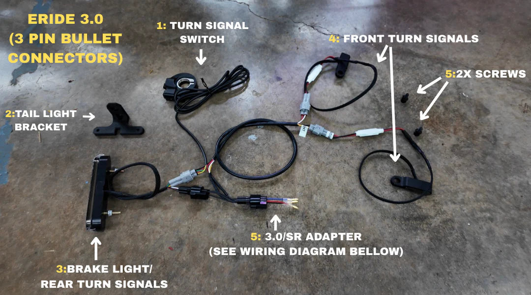 Turn Signal and Brake Light Kit For Surron, Talaria, Eride Pro 3.0 Project 9
