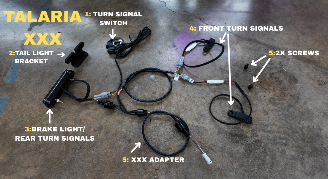 Turn Signal and Brake Light Kit For Surron, Talaria, Eride Pro 3.0 Project 9