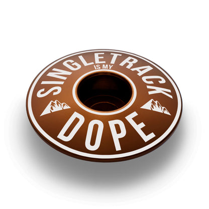 Singletrack Is My Dope Bicycle Headset Cap