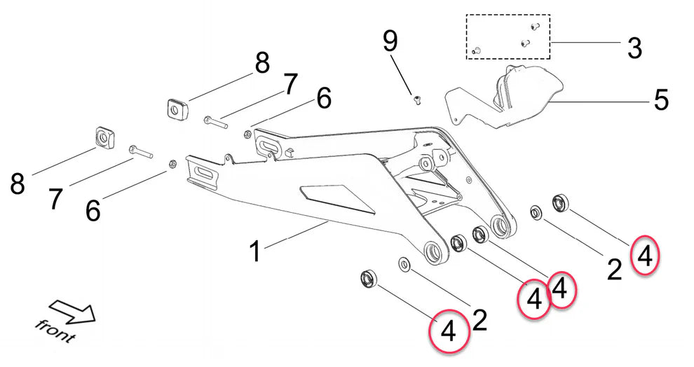 Bearing Kit | Swingarm | Surron LBX | E Ride Pro