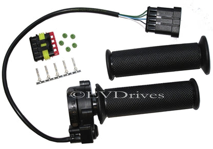 Domino Twist Grip Throttle - 0-5K Ohm - IP67 Rated (Dust & Water Resistant)