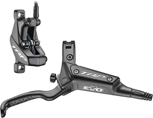 TRP DH-R EVO HD-M846 Disc Brake and Lever - Right (Front), Hydraulic, 4-Piston, Post Mount, Black