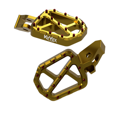 KyVex Billet Wide Foot Pegs - Ultra Bee