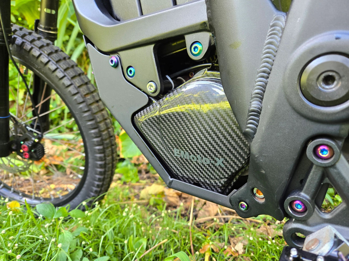 EMoto-X Talaria Real carbon Fiber Gear Box Cover Talaria Sting MX5 MX4 MX3 L1E