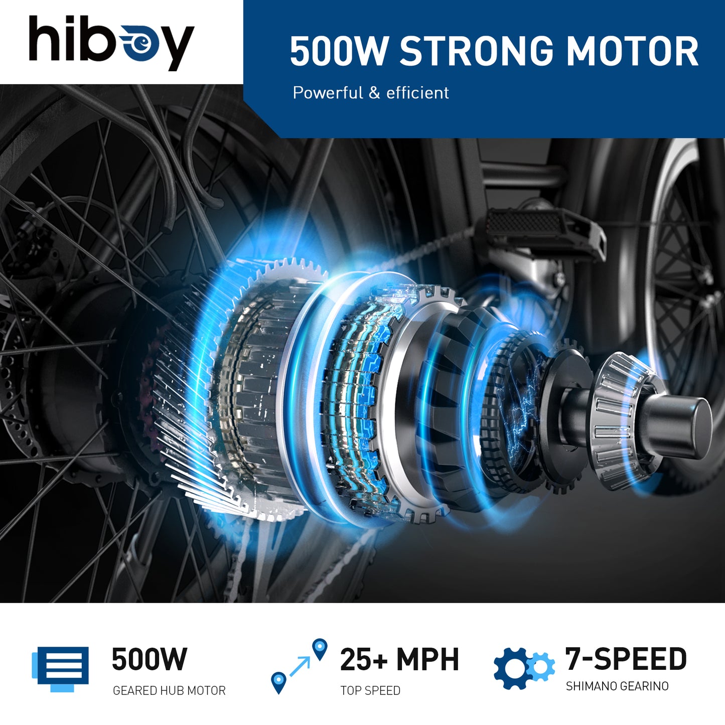 Hiboy EX6 Step-thru Fat Tire Electric Bike, Own