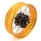 VMX 2.5*19 & 4.25*17 Tubeless Wheels Set Fit For Honda CB500X 2019-2021 Black Hub Gold Rim