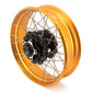 VMX 2.5*19 & 4.25*17 Tubeless Wheels Set Fit For Honda CB500X 2019-2021 Black Hub Gold Rim