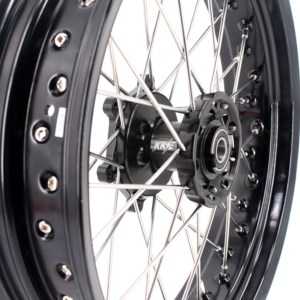 KKE 3.5 & 4.25 Wheels for Yamaha WR250F 2001 WR450F 2003-2018 Black