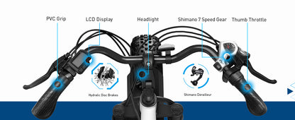 Hiboy EX6 Step-thru Fat Tire Electric Bike, Rent