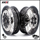 KKE 3.5 & 5.0 17 Inch Wheels for Yamaha WR250F 2001 WR450F 2003-2018 Black