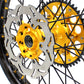 KKE 21" & 19" Mx Diretibke Wheels For YAMAHA YZ125/250 1999-2016 YZ250F/450F 2003-2015 Black Spokes With Disc