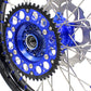 KKE 21"&18" Enduro Dirtbike Casting Wheels For YAMAHA YZ125 YZ250 1999-2016 YZ250F YZ450F 2003-2015 Blue Nipples With Disc