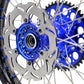 KKE 21"&18" Enduro Dirtbike Casting Wheels For YAMAHA YZ125 YZ250 1999-2016 YZ250F YZ450F 2003-2015 Blue Nipples With Disc