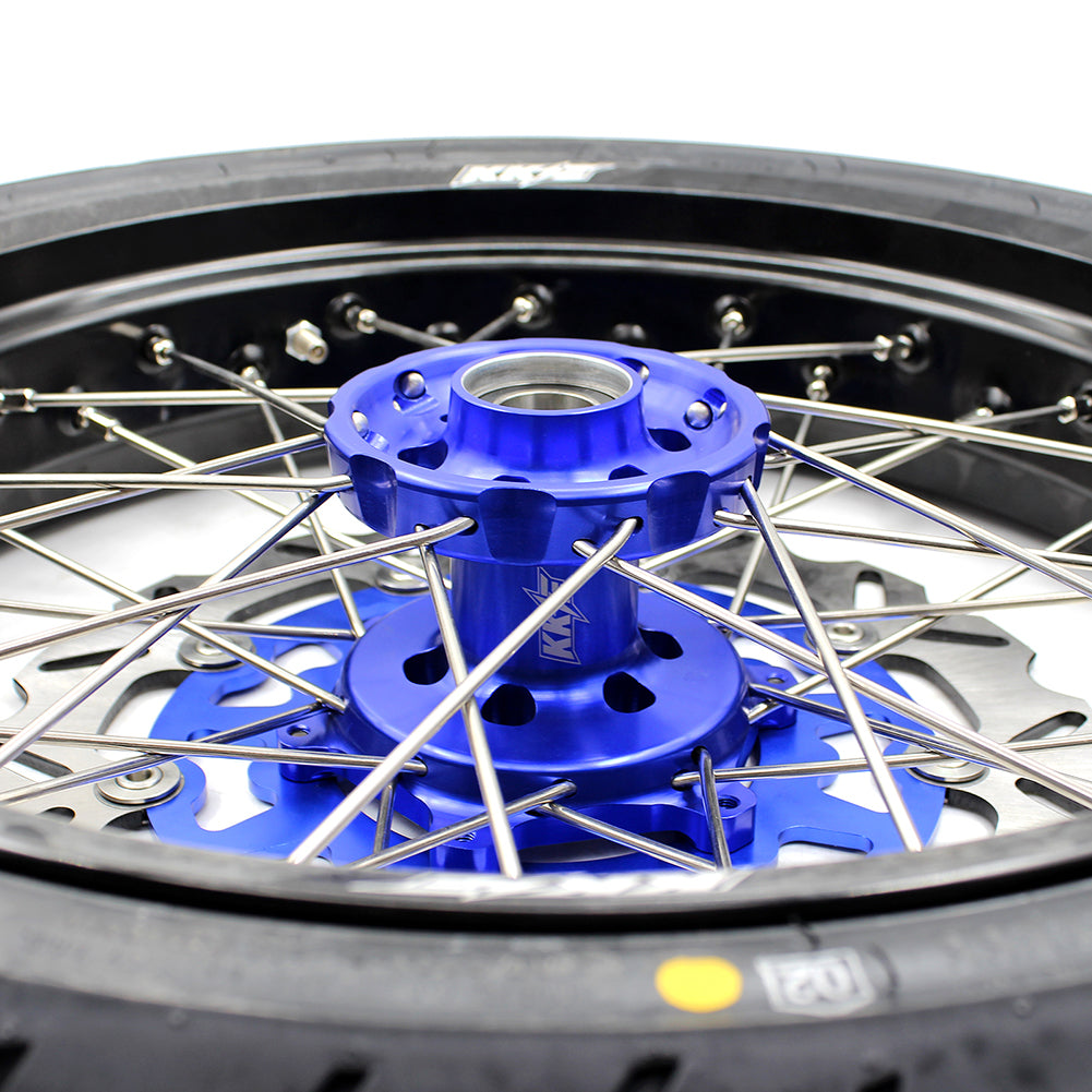 KKE 3.5/4.25*17inch Supermoto Wheels For YAMAHA YZ125 YZ250 YZ450FX YZ250F YZ450F Tires