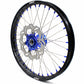 KKE 21"&18" Enduro Dirtbike Casting Wheels For YAMAHA YZ125 YZ250 1999-2016 YZ250F YZ450F 2003-2015 Blue Nipples With Disc