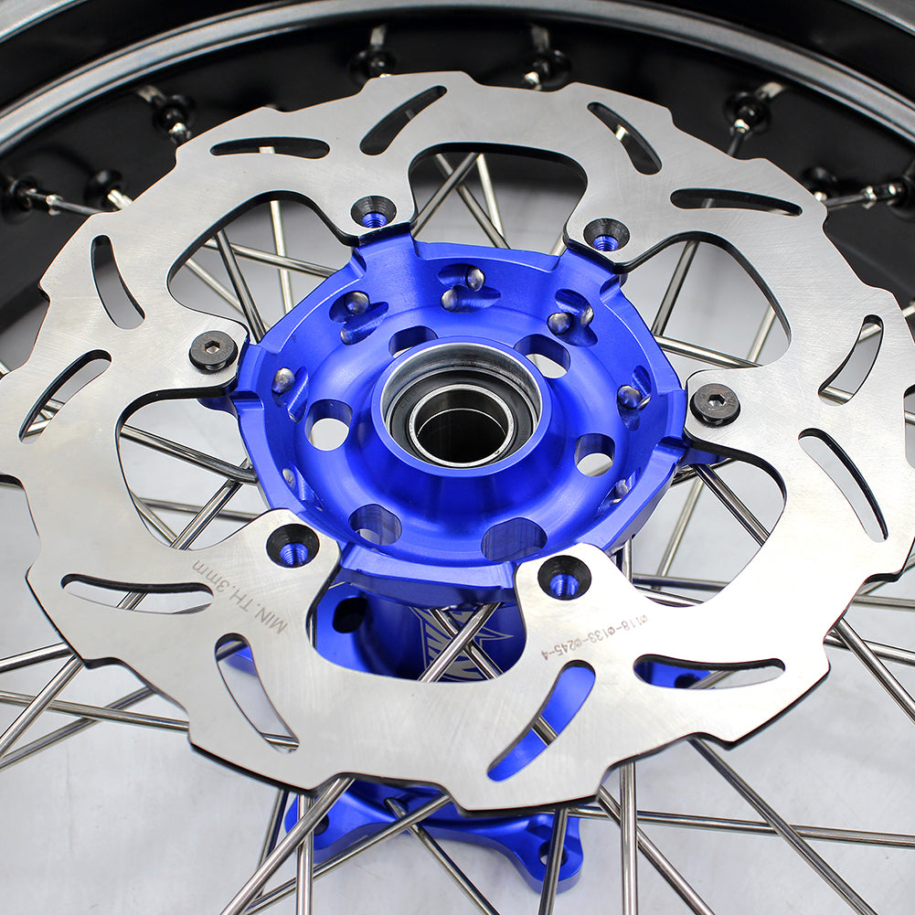 KKE 3.5/4.25*17inch Supermoto Wheels For YAMAHA YZ125 YZ250 YZ450FX YZ250F YZ450F Tires